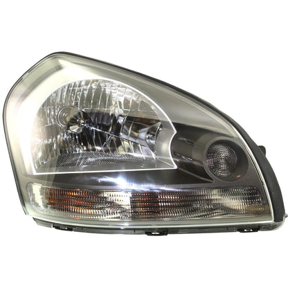 Left and Right Headlights For Hyundai Tucson 2005-2009 Halogen w/ Bulbs w/ Clear