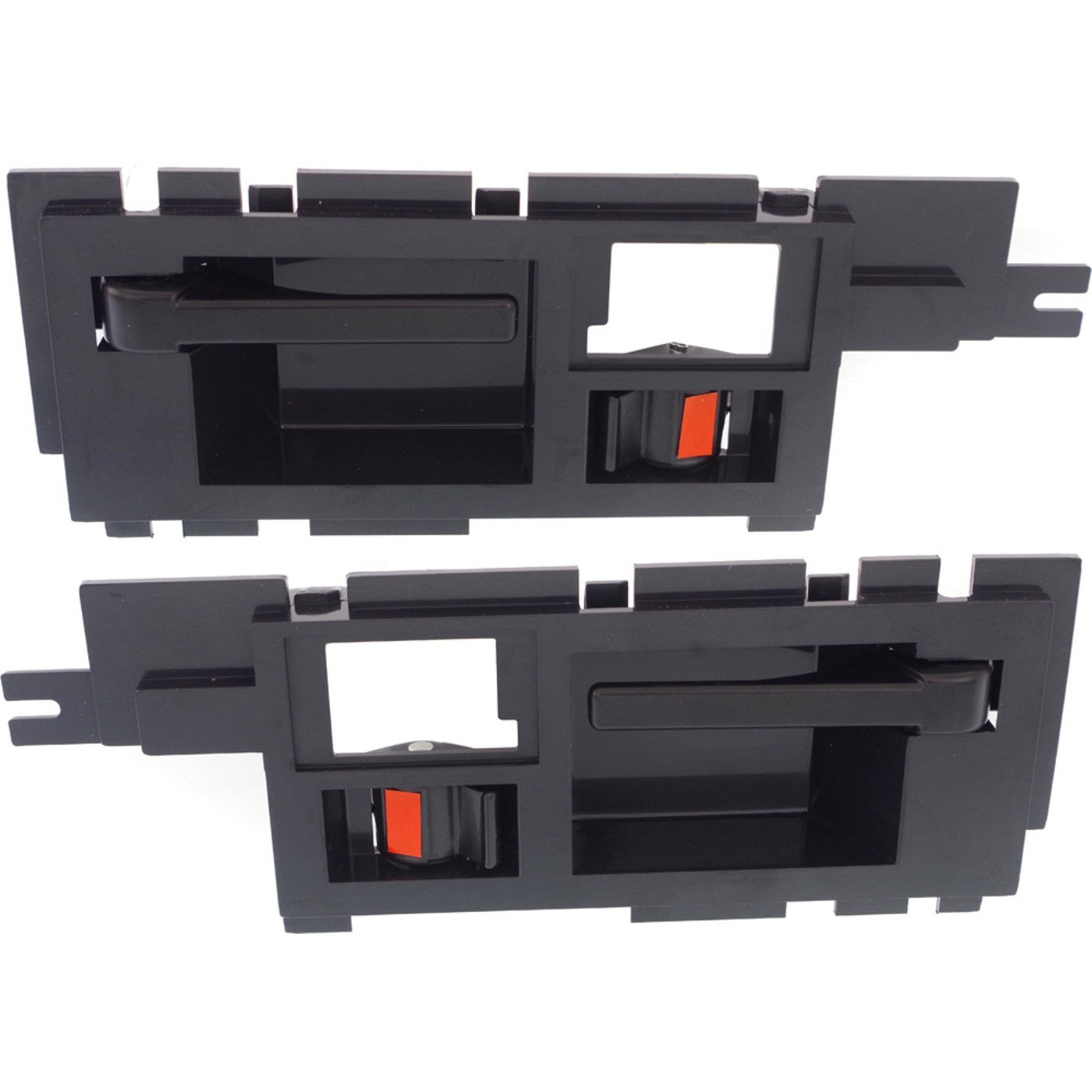 Black Inside Interior Door Handle Pair Front Set for 86-90 Pickup Truck S10 S-15