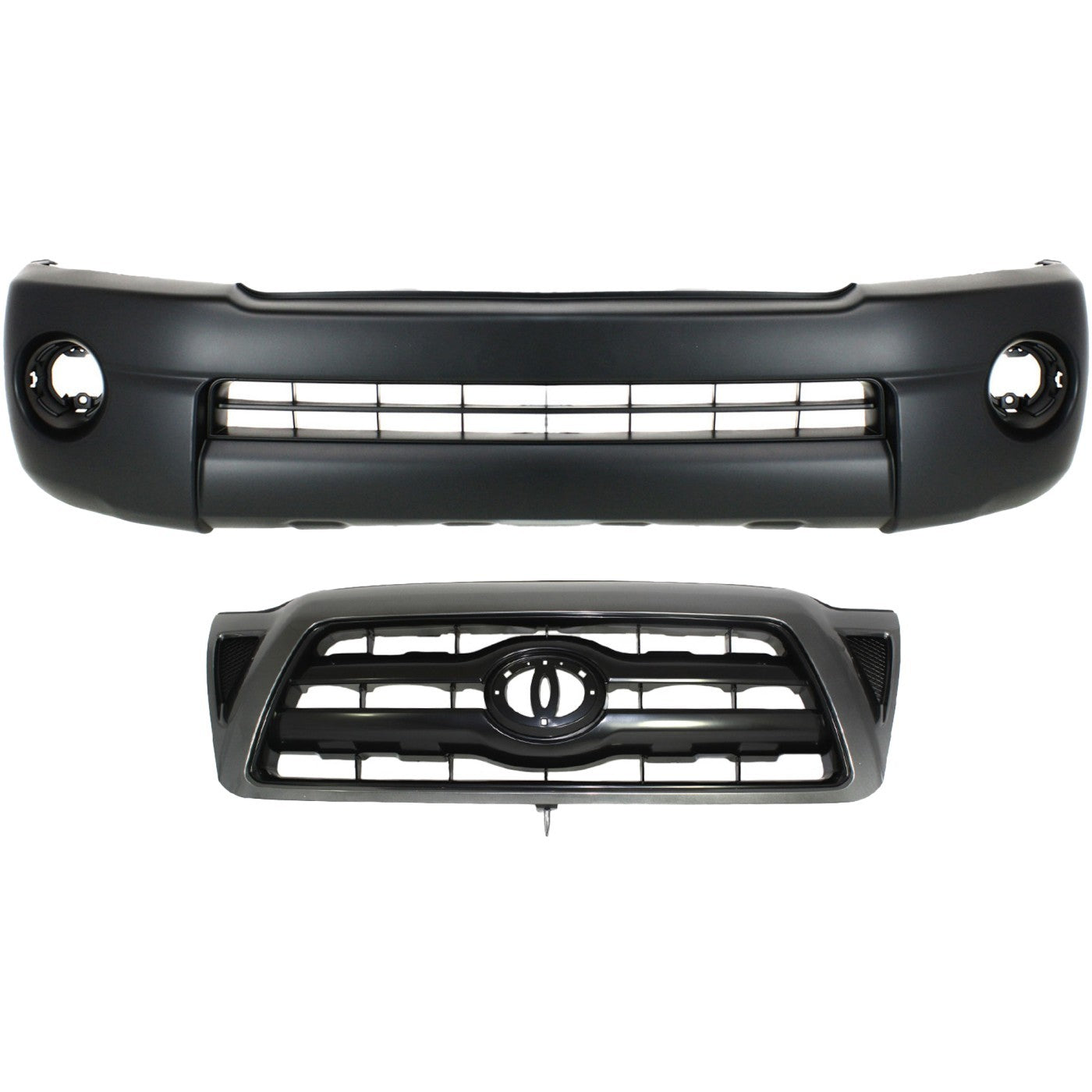 Front Bumper Cover Kit For 2005-2010 Toyota Tacoma 4WD and Pre Runner RWD