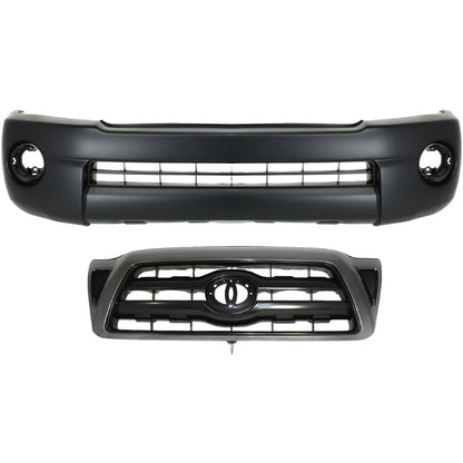 Front Bumper Cover Kit For 2005-2010 Toyota Tacoma 4WD and Pre Runner RWD