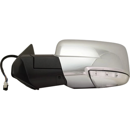 Power Mirror For 2014-2018 Ram 1500 Left Power Folding Chrome with Signal Light