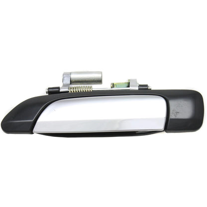 Door Handle Set For 2001-2005 Honda Civic Chrome Lever Black Housing Outer 4Pc