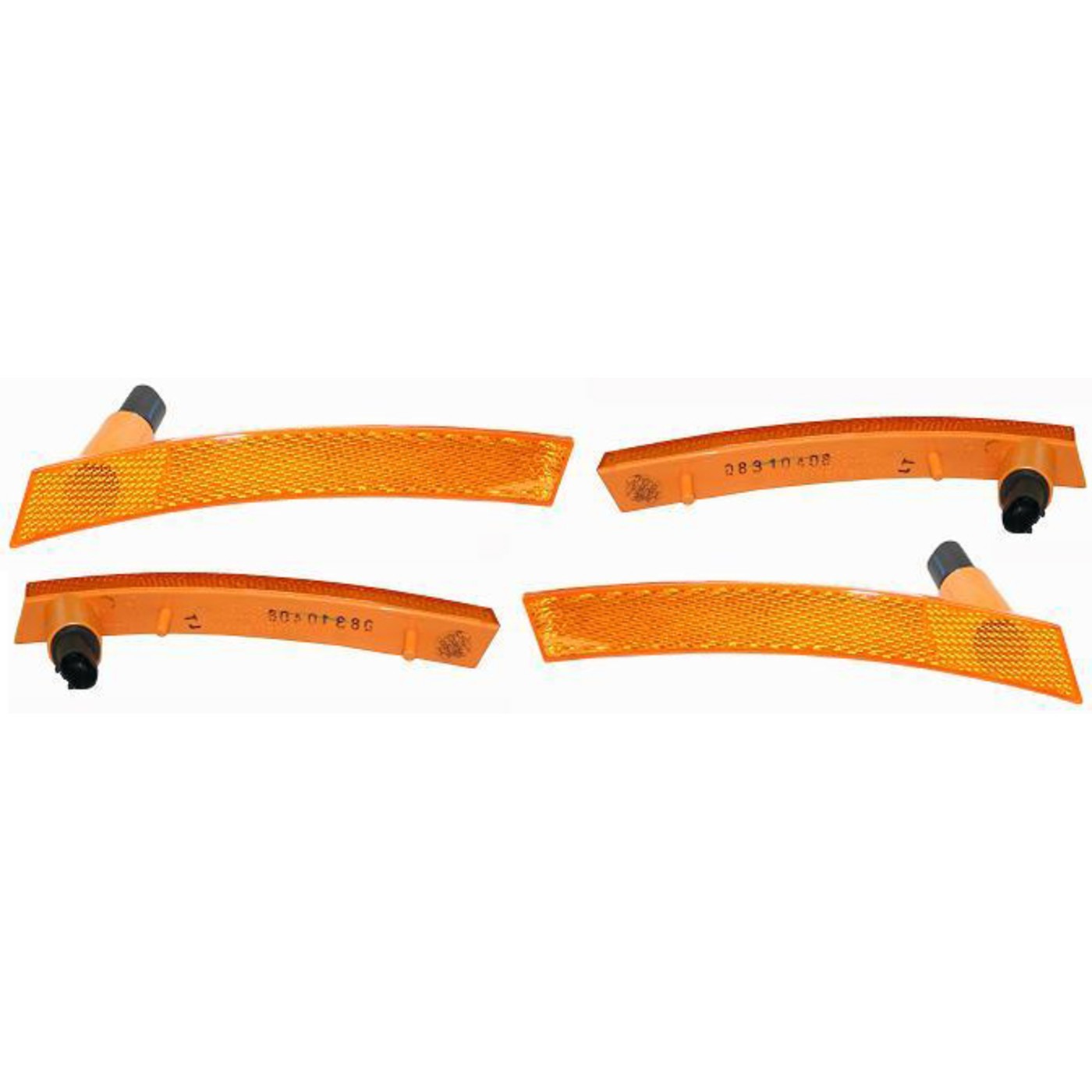 Side Marker Set For 2002-2008 Mini Cooper Mounts on Fender Flare Front LH and RH