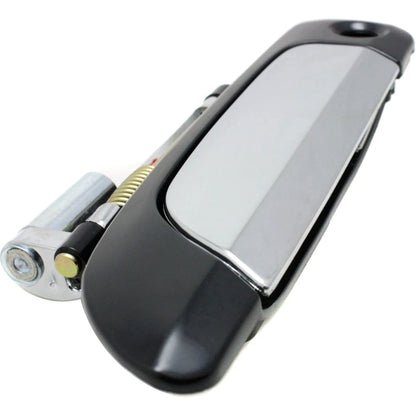 Door Handle Set For 2001-2005 Honda Civic Chrome Lever Black Housing Outer 4Pc