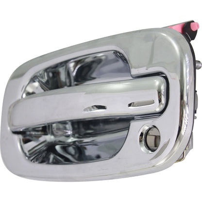 Chrome Outer Outside Exterior Door Handle Pair Set for Chevy Silverado GMC Truck